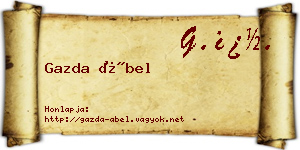 Gazda Ábel névjegykártya